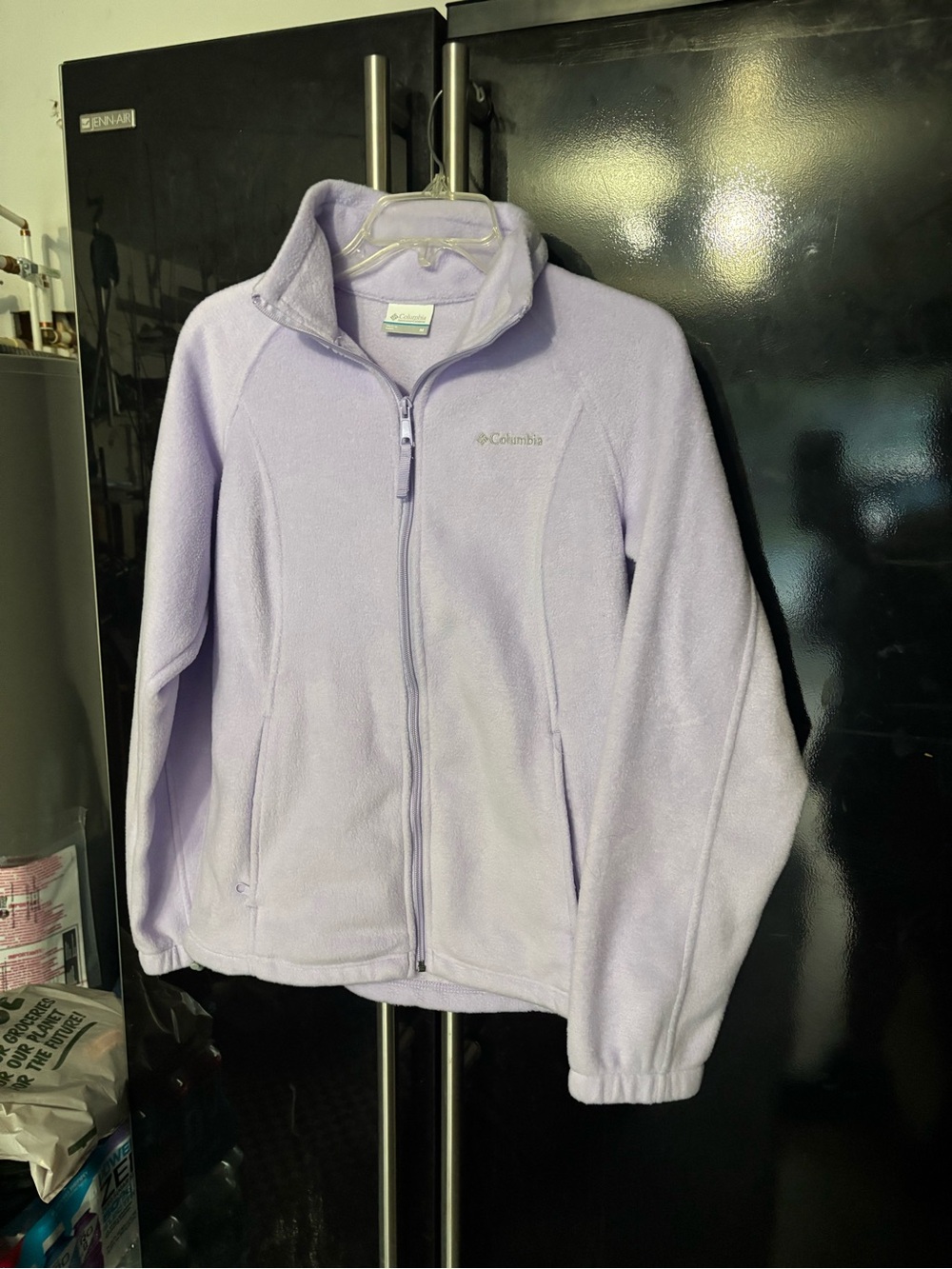 Columbia Light Lavender Full-Zip Fleece Jacket